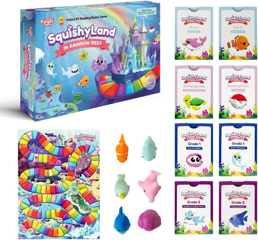 SquishyLand in Rainbow Reef - Educational Phonics Learning Activities for Pre-K to 2nd Grade