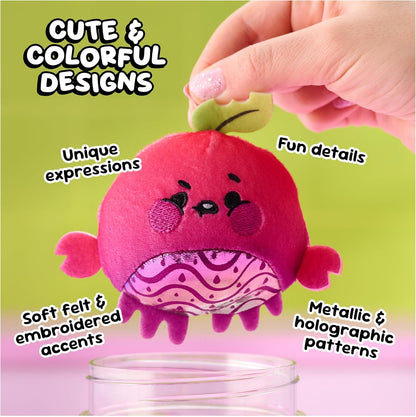 3-Inch Water-Activated Surprise Plush Toys 2-Pack - Food-Themed Sensory Collectibles