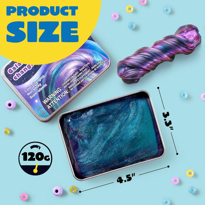 Galaxy Color-Changing Putty - 4.2oz Therapy Slime for Kids and Adults, Stress Relief Fidget Toy