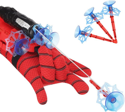 Spider Web Shooters with Glove for Kids Cosplay - Superhero Wrist Launcher Toy Set
