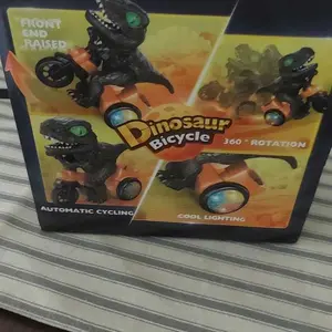 Customer photo of the dinosaur tricycle packaging